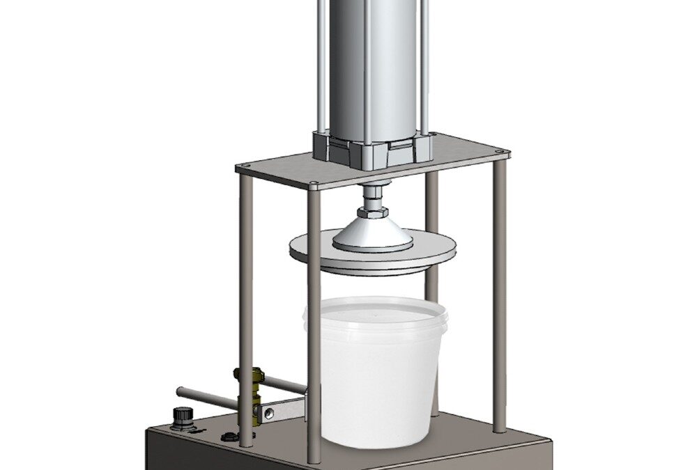 Capping machine for buckets